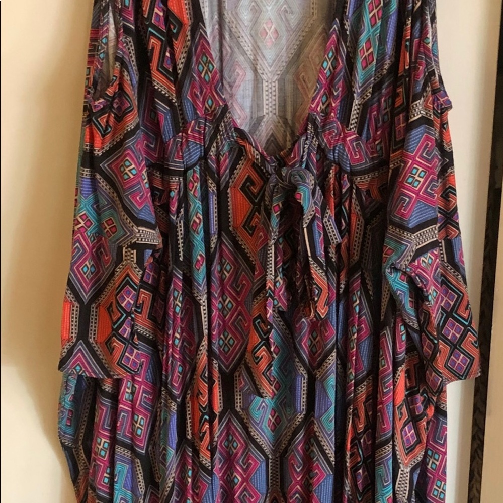 Mara Hoffman Long Caftan with Cut-Out shoulders